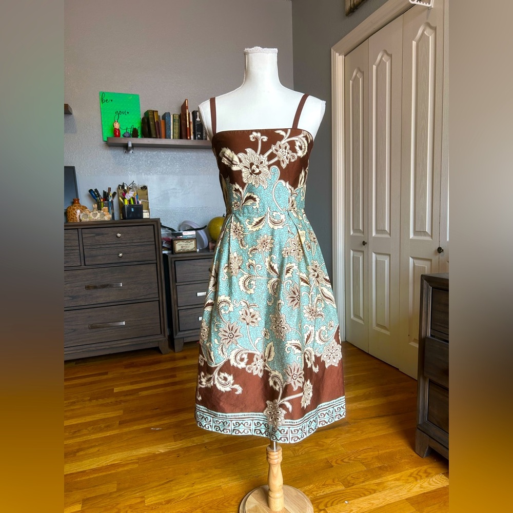 Dress Barn Fit & Flare Midi Dress in Women’s Sz 4